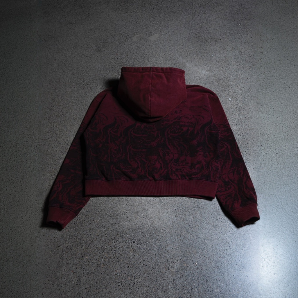 "PEACE OF MIND" ZIP UP (CRIMSON RED)